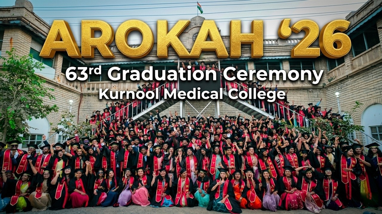 AROKAH'26 - 63rd Graduation Ceremony  ! Kurnool Medical College | Live