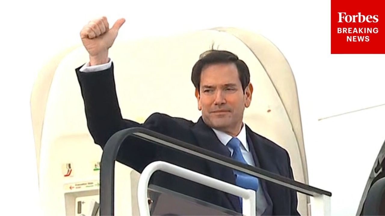 Secretary Of State Marco Rubio Departs Bratislava, Slovakia After Diplomatic Meetings