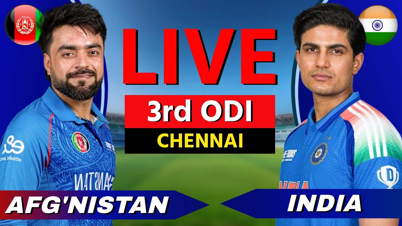 Live: IND vs AFG, 3rd ODI 2026, Cricket Live Match Today Score Commentary, India vs AFG, AFG BAT