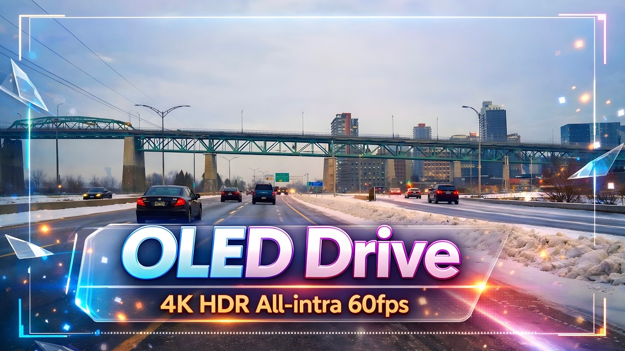 Snowy weekday shopping trip | 4K HDR All-Intra 60FPS | PRORES HQ | OLED TEST |