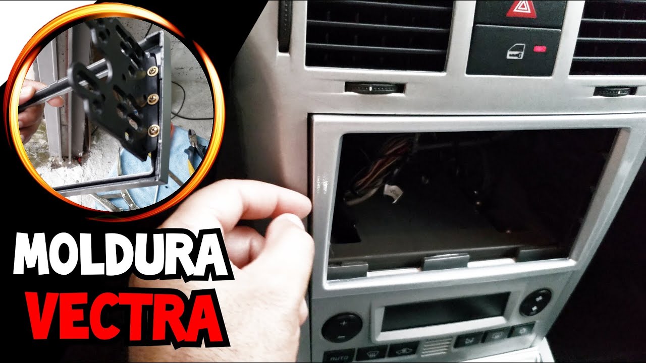 MOLDURA 2din multimídia VECTRA C Bem encaixada (Adaptação)