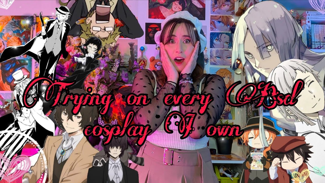 Trying on every BSD cosplay I own (spoiler it's a lot)