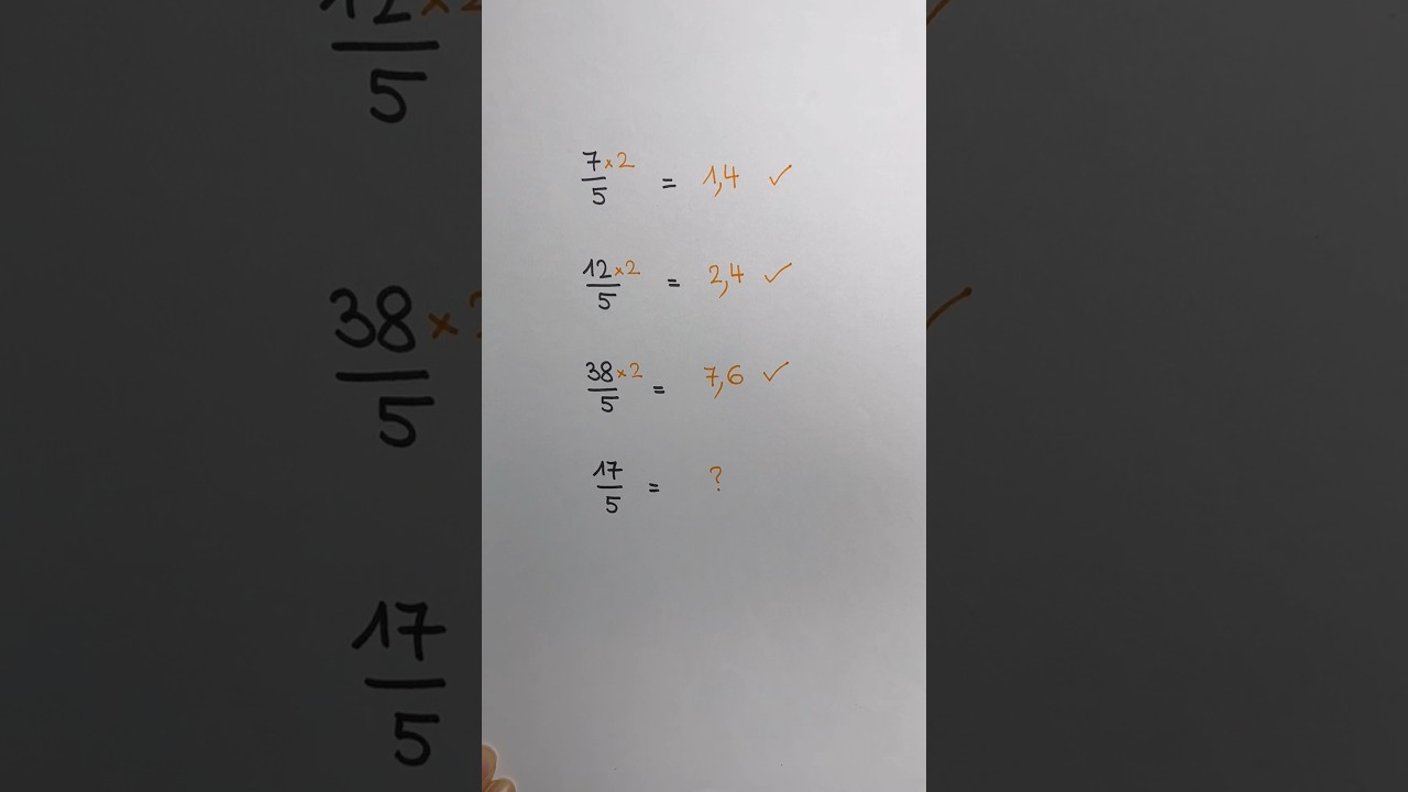 ➗Astuce pour diviser par 5 