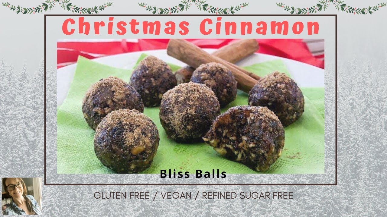 Christmas Cinnamon Bliss Balls (VEGAN,GLUTEN FREE,REFINED SUGAR FREE)
