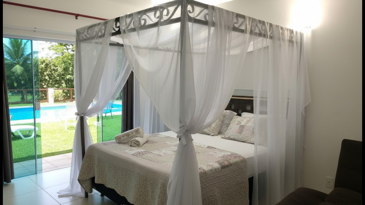 COMO FAZER MOSQUITEIRO PARA CAMA DE CASAL