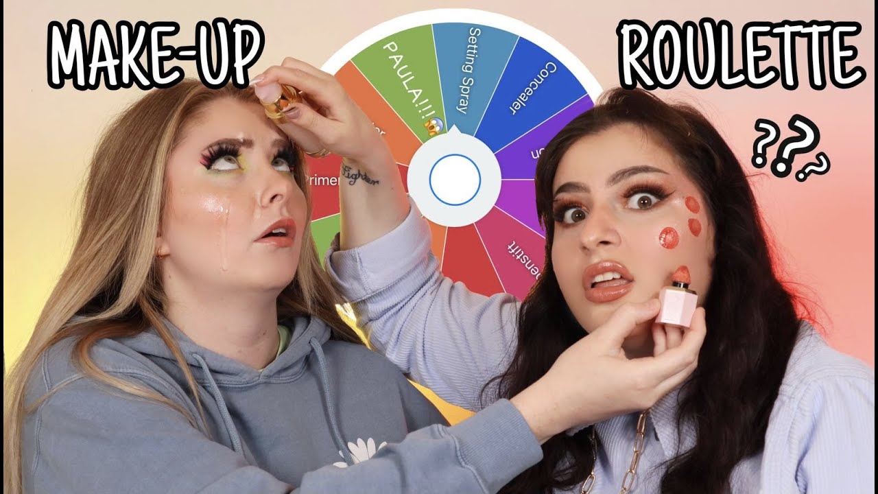 MAKE-UP ROULETTE 😳💄 mit PAULA WOLF ⚠️ (Achtung Katastrophe💀 )