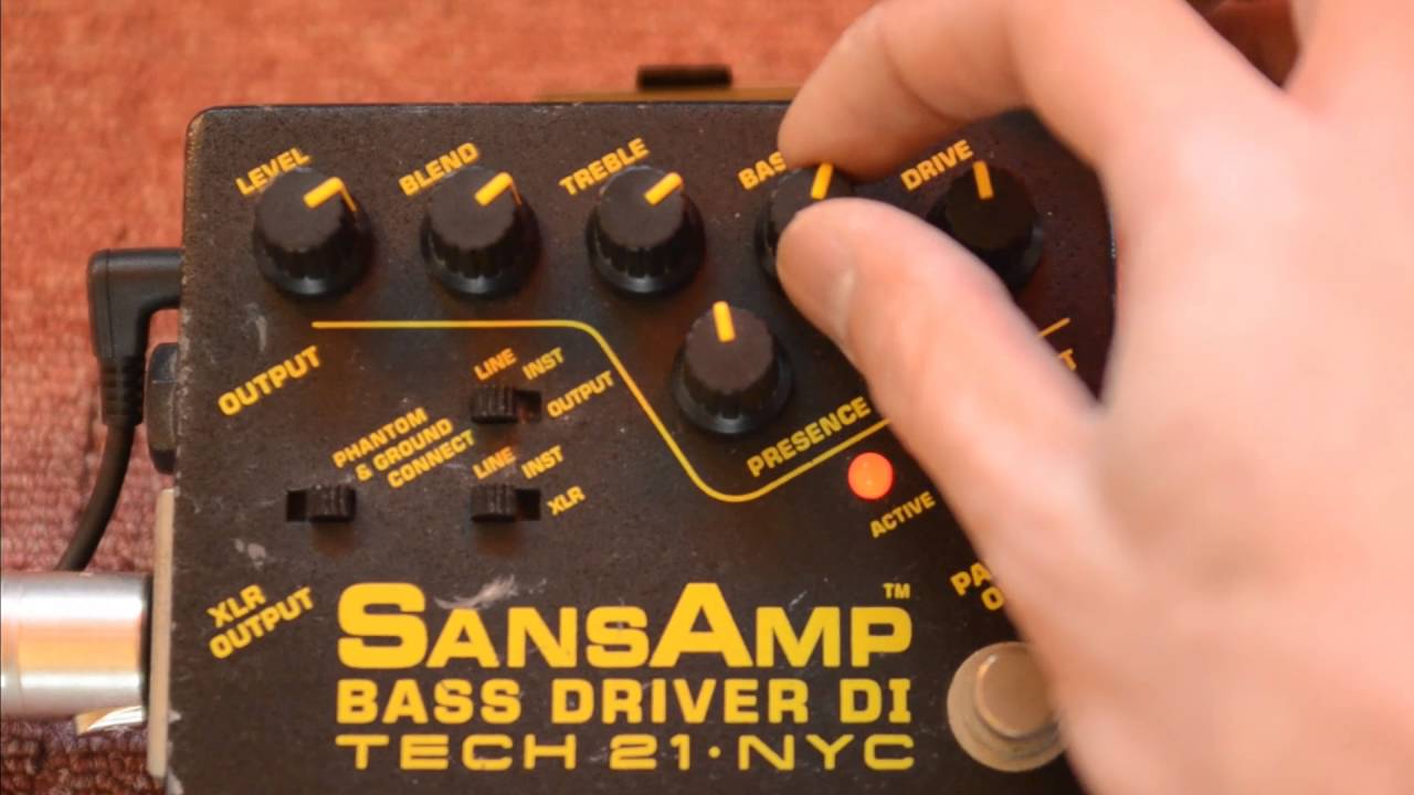 TECH21 - Sansamp BassDriver DI test