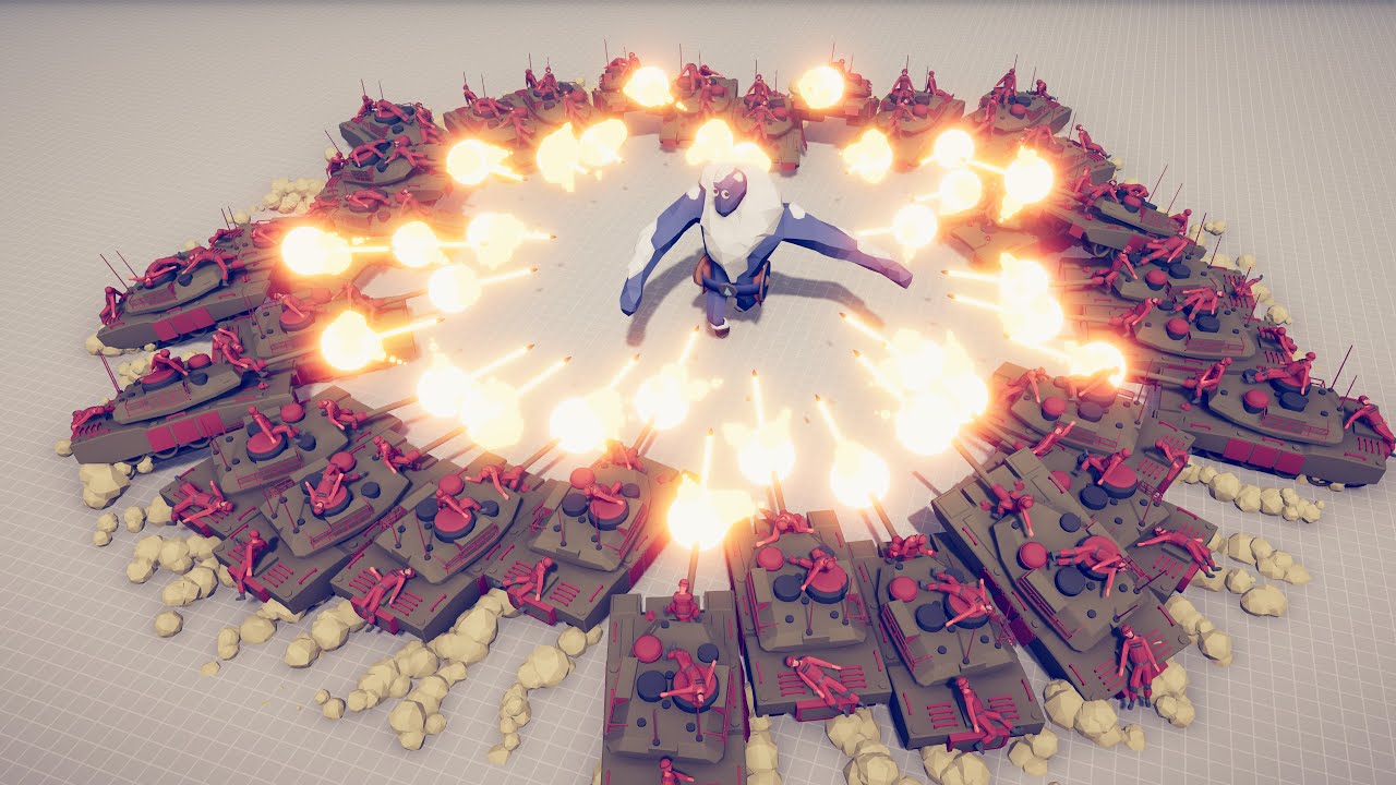 50x TANKS vs EVERY UNIT - Totally Accurate Battle Simulator TABS
