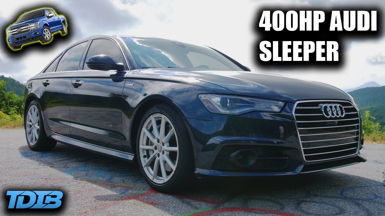 Audi A6 мощностью 400 л.с. с деталями от F150 — это просто бомба (безумный звук)