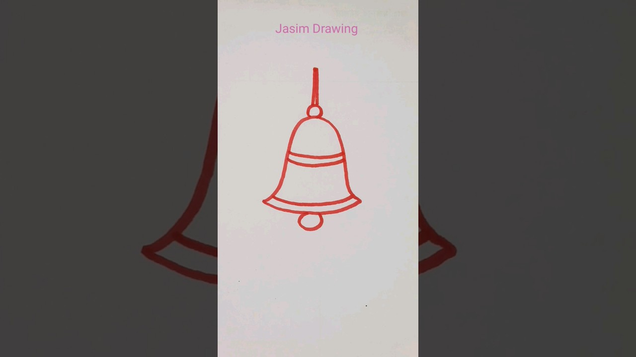 How to draw Bell 🔔 step by step #bell#shorts#art#viral#drawing#trending#youtubeshorts