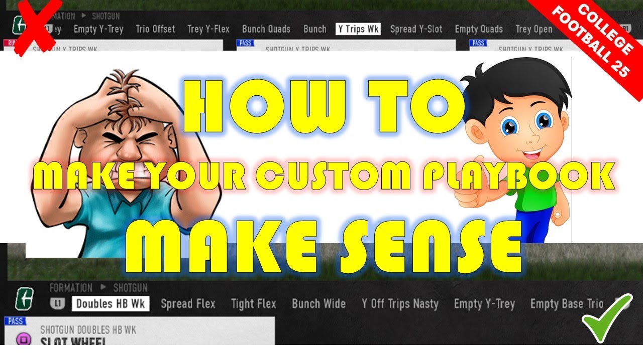College Football 25 | How to Make Your Custom Playbook Make Sense
