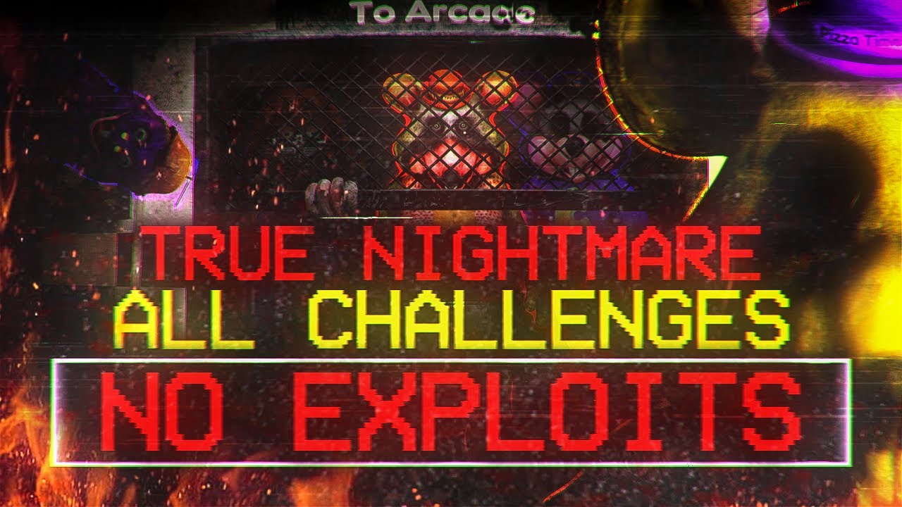 Five Nights at Chuck E. Cheese's: Rebooted | True Nightmare All Challenges No Exploits