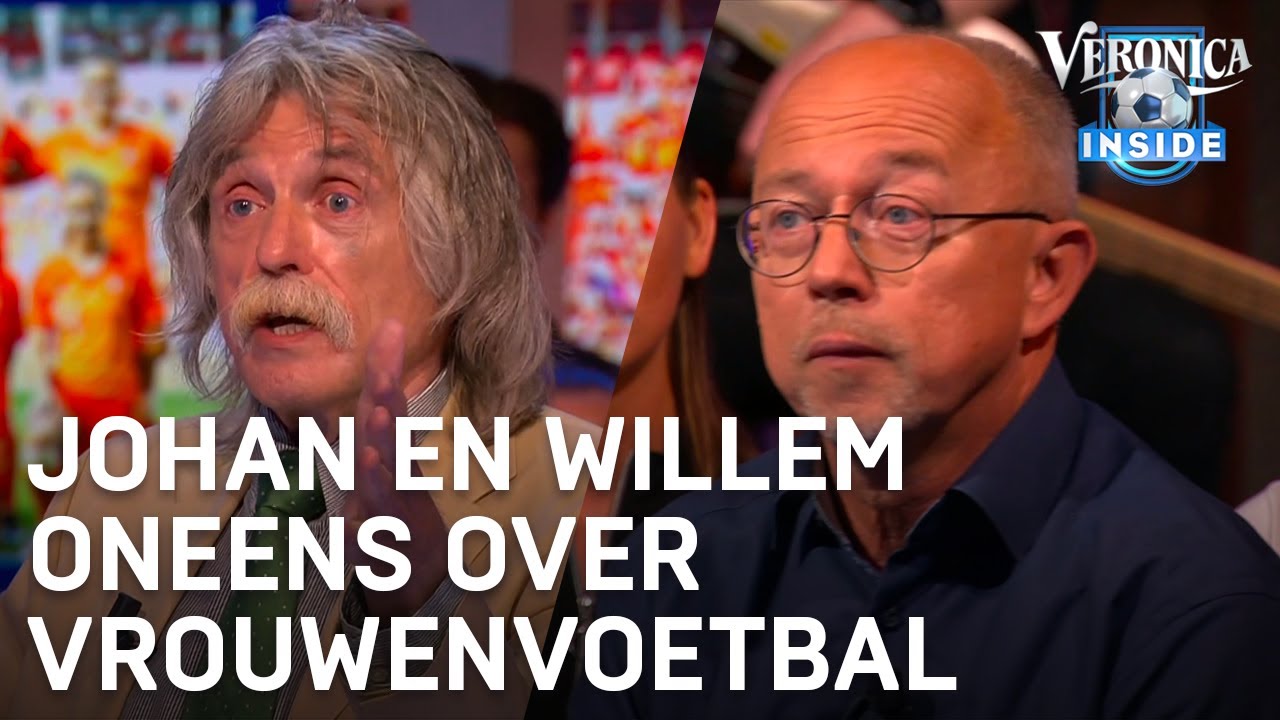 Johan en Willem raken het niet eens over vrouwenvoetbal | VERONICA INSIDE