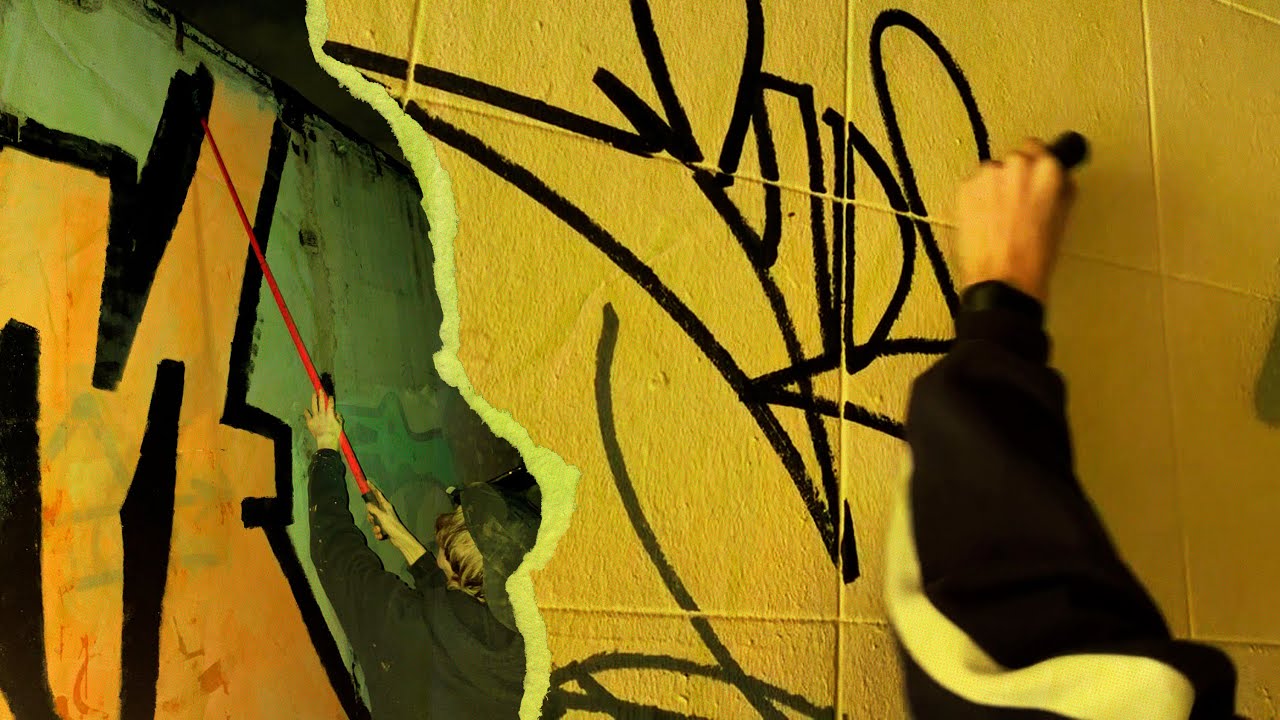Graffiti session pt.1. + edding 950 review (Tagging and roll ups)