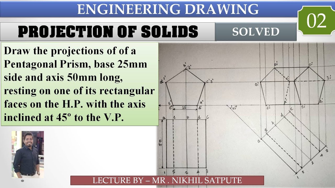 Engineering Drawing | Projection of Solids | Learn with Nikhil