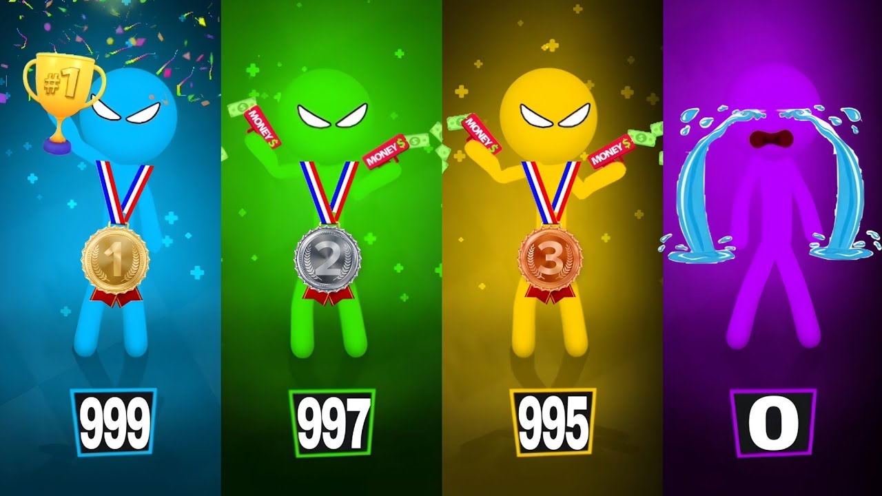 Stickman Party - Tournament Mode 1 23 4 Players Random - MiniGames Gameplay - New Update