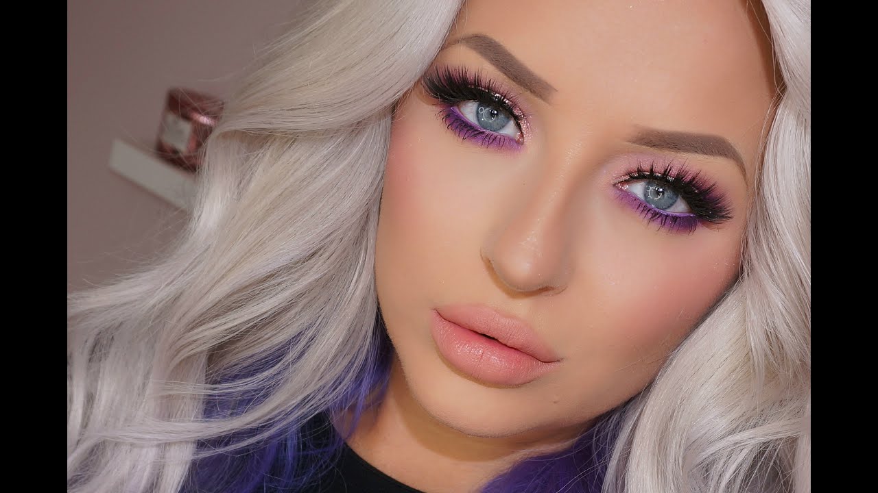 Glam Purple Eyeshadow Makeup Tutorial