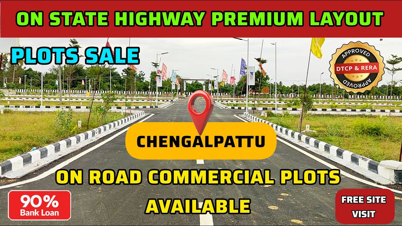 On state highway commercial and residential plots for sale in chengalpattu