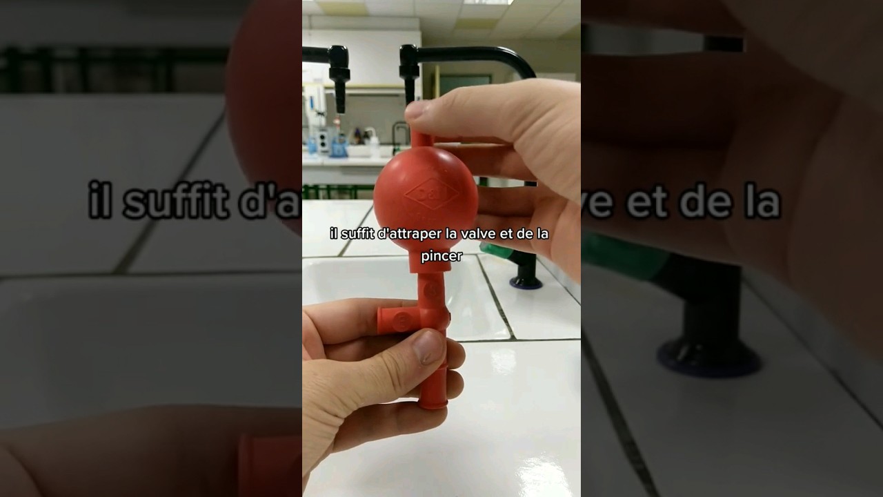 Utilisation d'une poire &agrave; pipeter