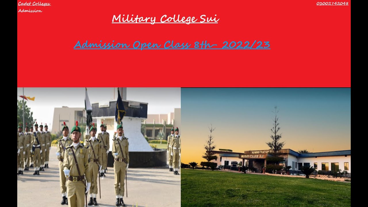 Military College Sui Admission Detail[How To Appy]