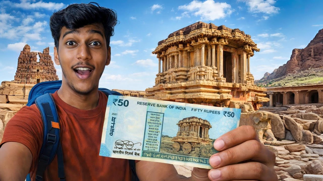 I Went To See Hampi’s ₹50 Note STONE CHARIOT | Vijaya Vittala Temple & Musical Pillars