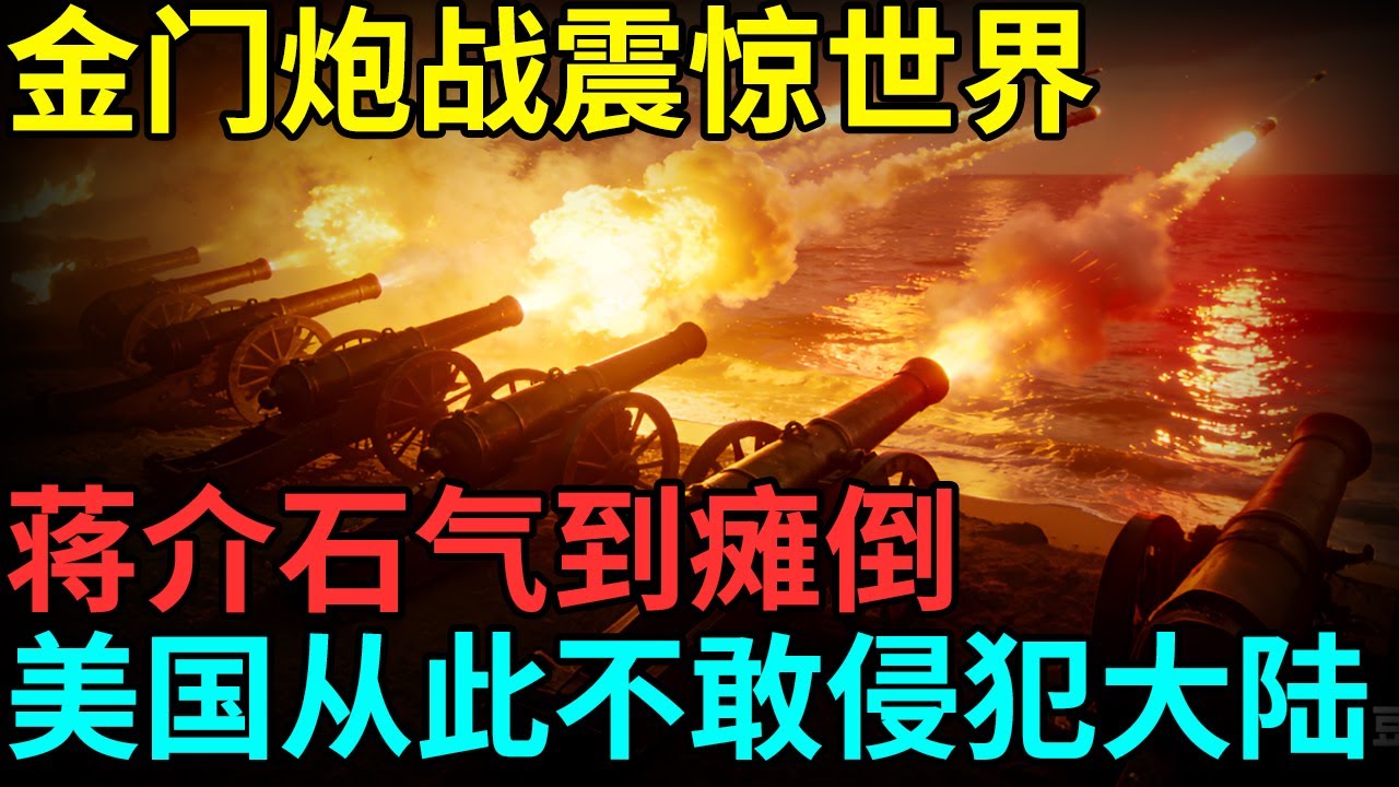 金门炮战毛泽东一招震惊世界，解放军轰出上万炮弹，蒋介石气到瘫倒，美国从此不敢侵犯大陆 【档案纪实】