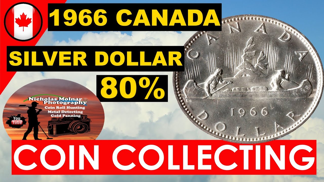 1966 Canada $1.00 Dollar 80% Silver Coin