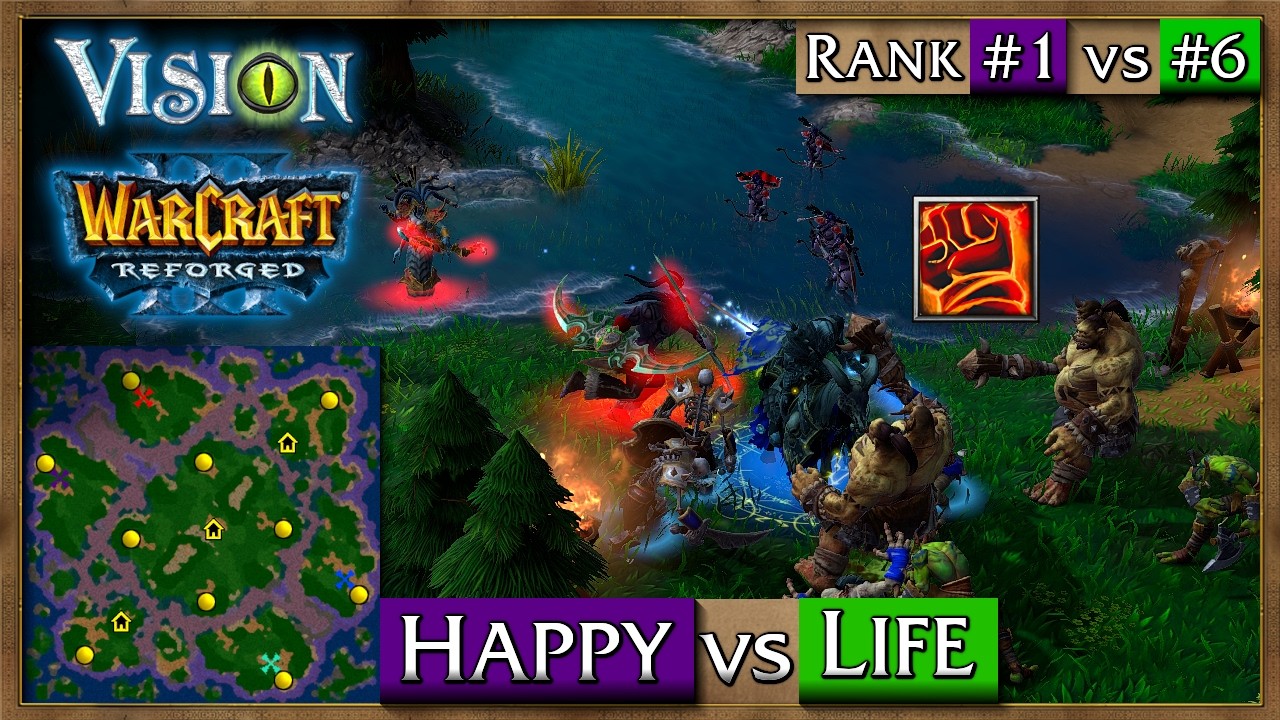 A Rare Death Pact - Happy UD vs NE Life Vision Mod WC3 Reforged Replay