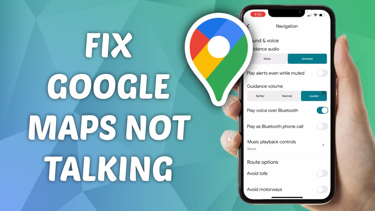 Почему Google Maps не разговаривает? (ИСПРАВЛЕНО)
