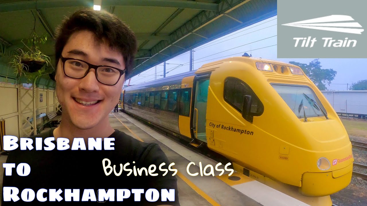 Самый быстрый поезд в Австралии — Tilt Train Business Class из Брисбена в Рокхэмптон, Квинсленд