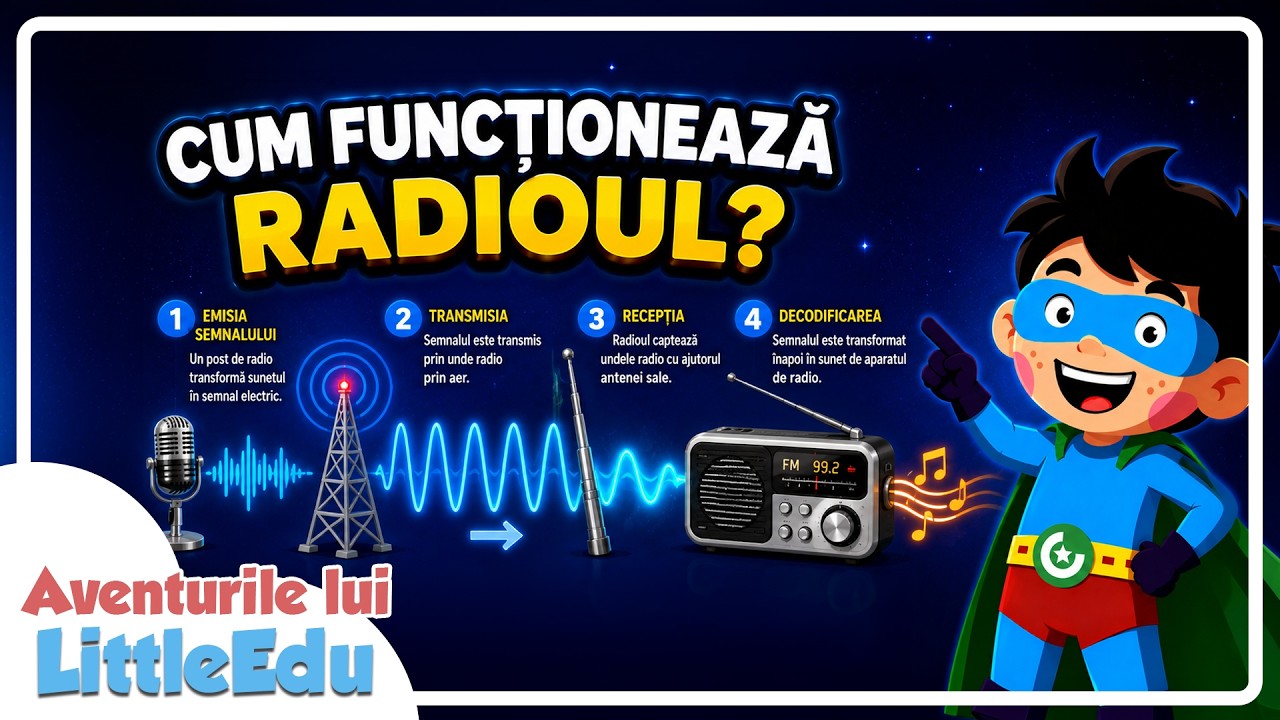 Cum funcționează radioul? - Aventurile lui LittleEdu