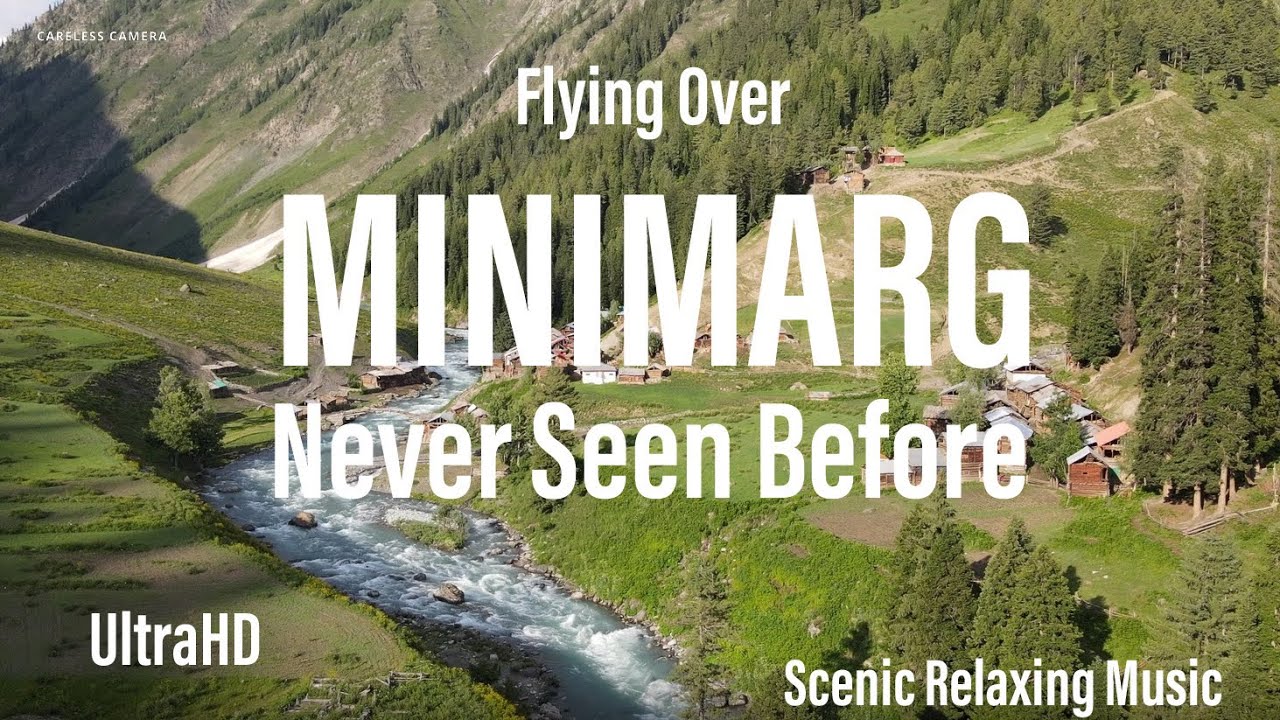 Cinematic Aerial View of Minimarg pakistan l Better than Norway & Switzerland | ASMR