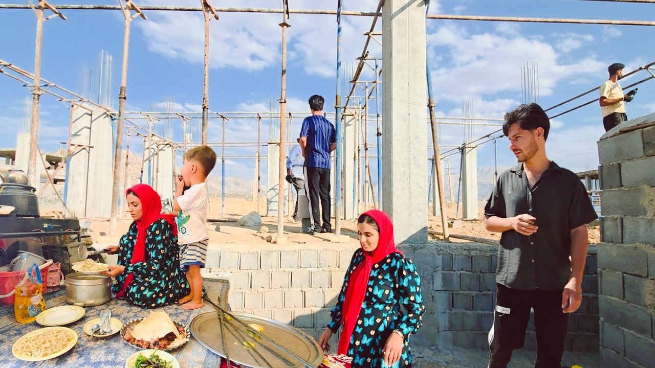 Roof Construction Begins & Soghra&rsquo;s Delicious Kabob Lunch