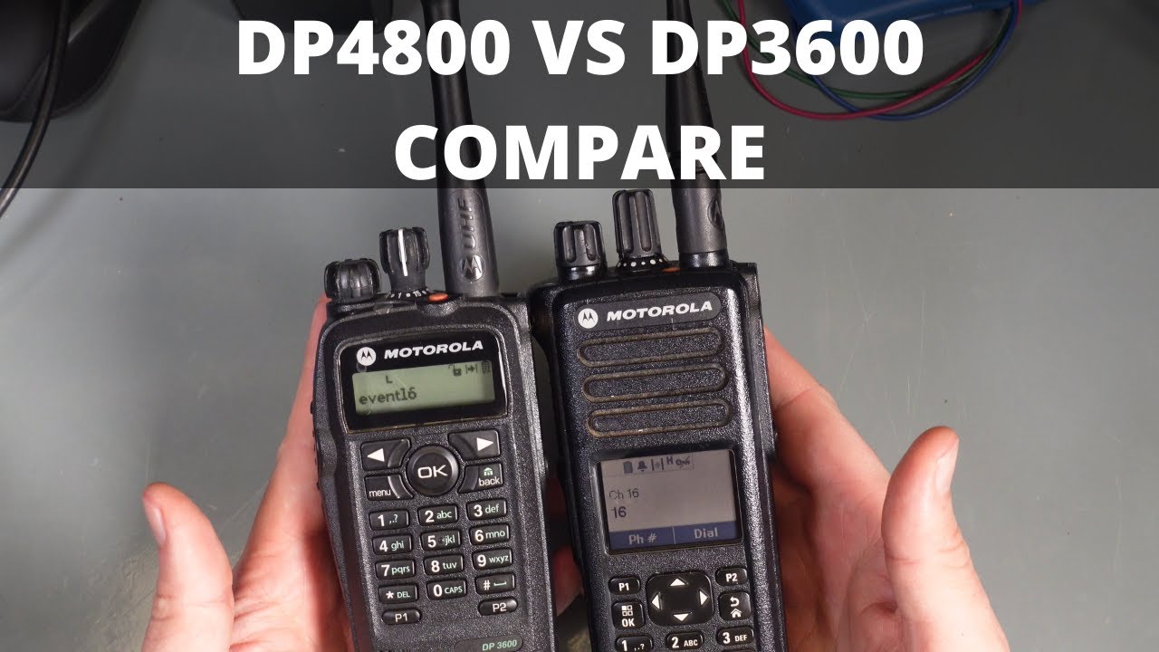 Motorola DP4800 vs DP3600 compare key differences between old & new generation of DMR two way radios