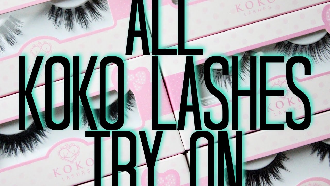 All KOKO Lashes | TRY ON| HD