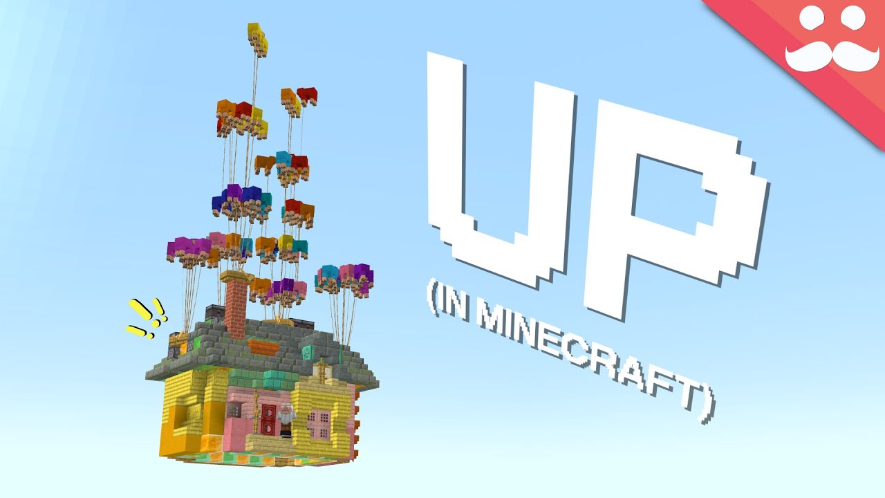 I built the house from UP in Minecraft