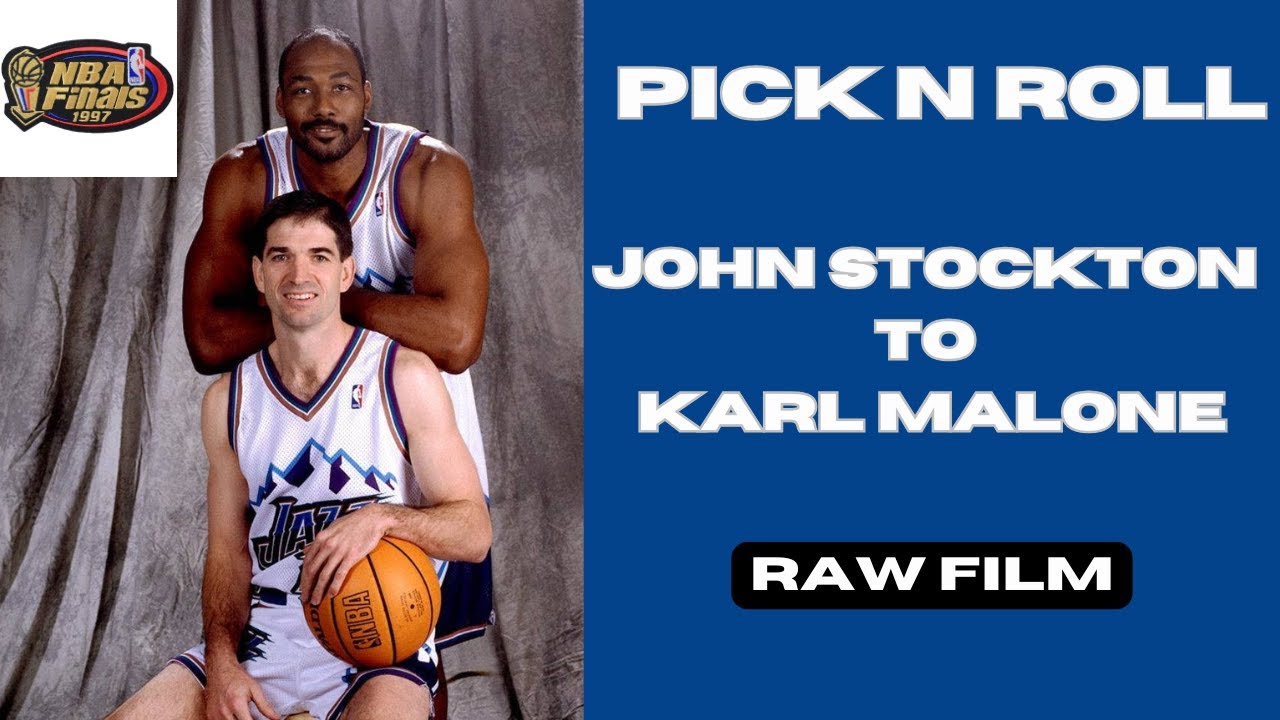 Learning Pick & Roll With John Stockton and Karl Malone Raw Film