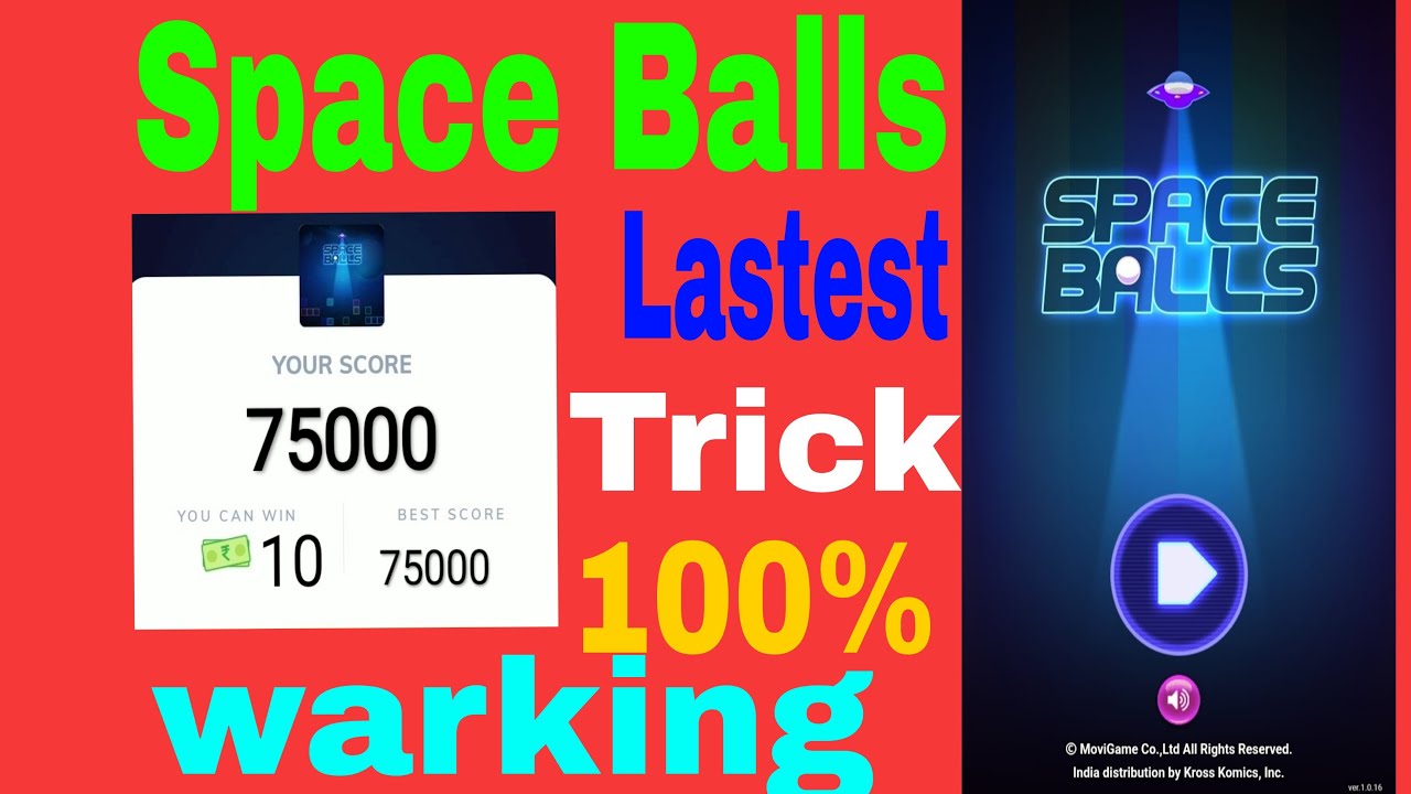 MX Player Space Balls game hack Trick  ll#pankaj electric ll