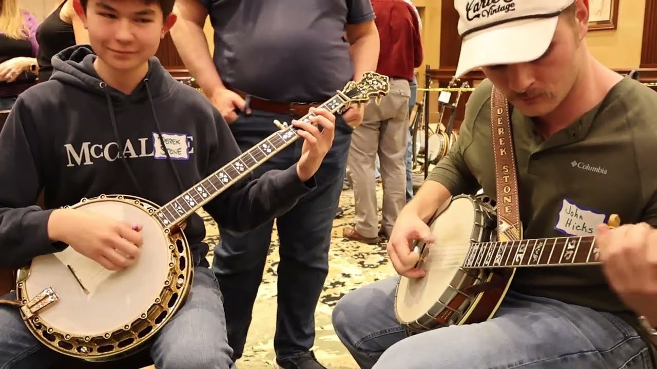 Banjothon 2026, Derek and John Hicks compare Yates RB-75 to Gibson Prewar Banjos