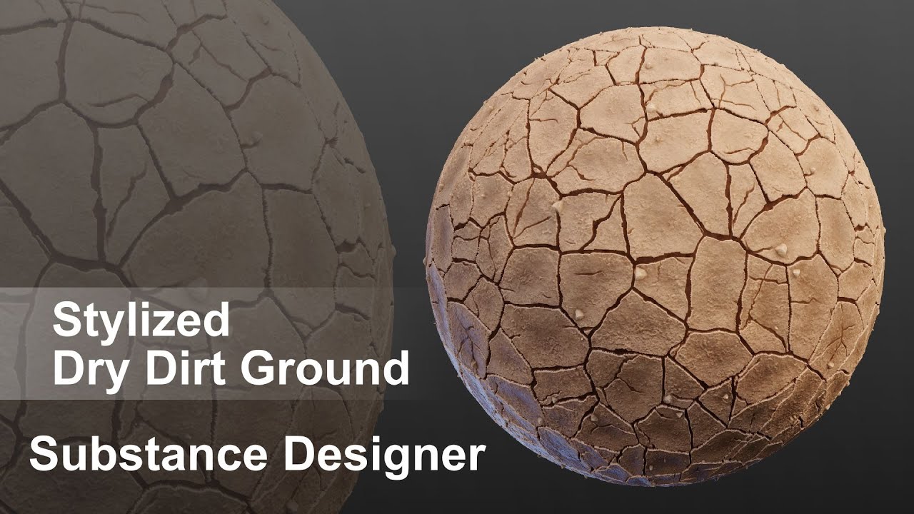 Substance Designer - Stylized Dry Dirt Ground