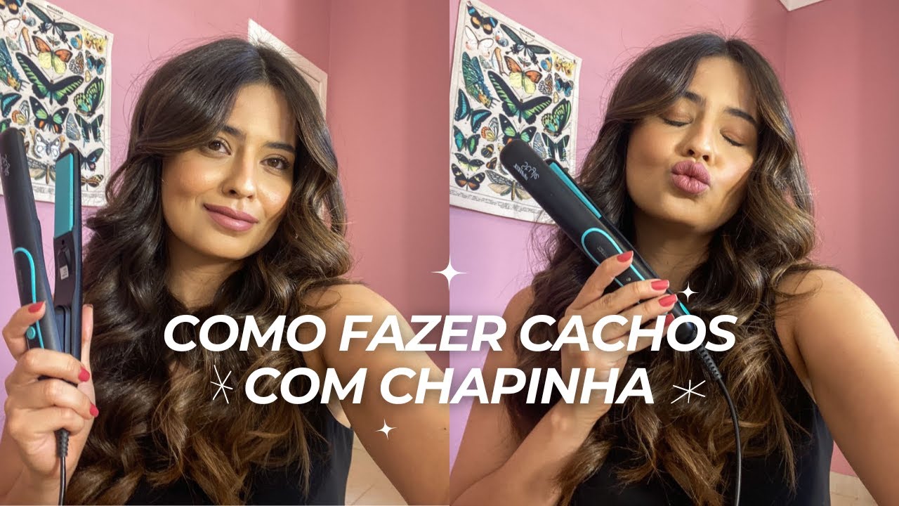 como eu faço cachos no meu cabelo com chapinha!