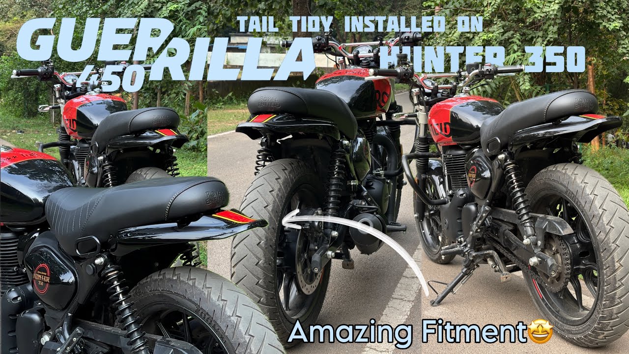 Guerrilla 450 Tail tidy Installed on Hunter 350 Easy fitment ✅*detail video*