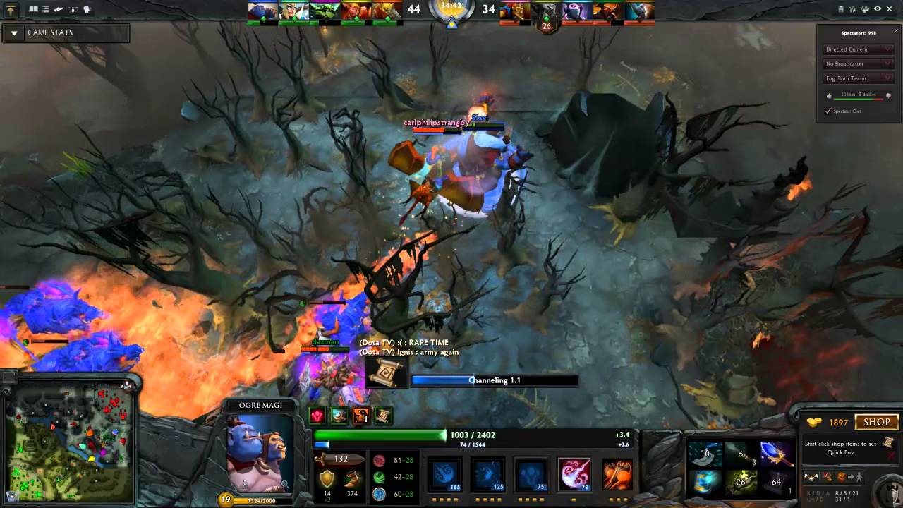 Crazy The Radiant Team Fight The Dire - DOTA2