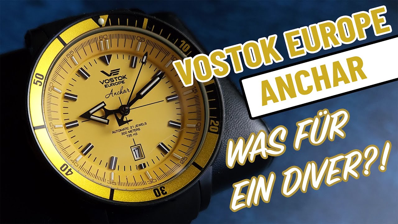 Taucheruhr mit Tritium Leuchtmittel - Vostok Europe ANCHAR  #Watch & Friends #1