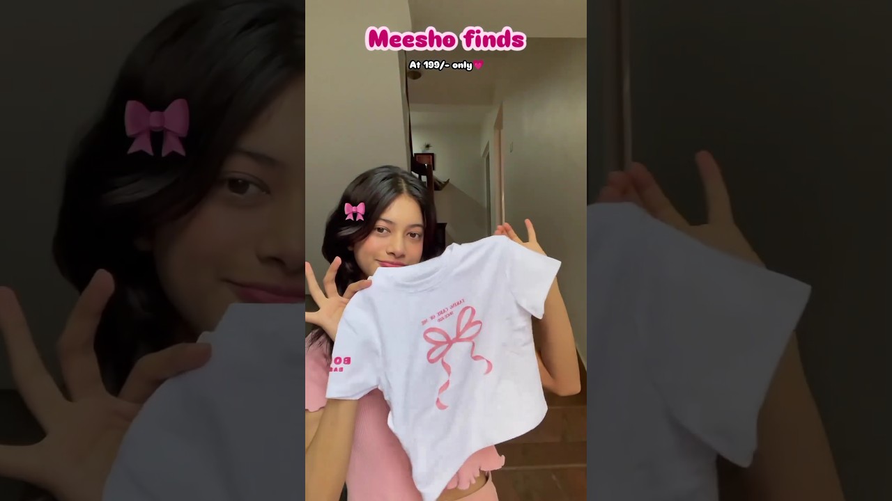 Crop Tshirt | Link in community #shorts #new #meesho #myntra #newme #ajio #haul #croptop #trending