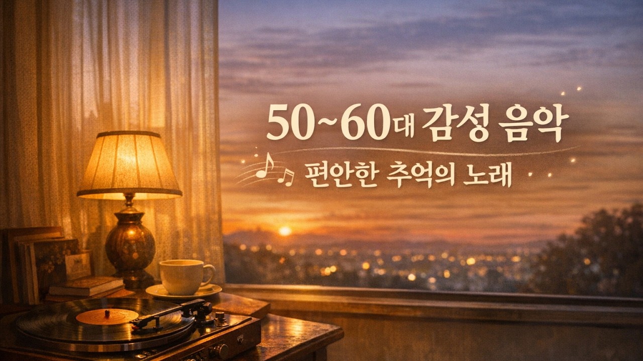 50~60대가 밤에 조용히 듣는 추억의 노래 | 편안한 감성 음악 플레이리스트