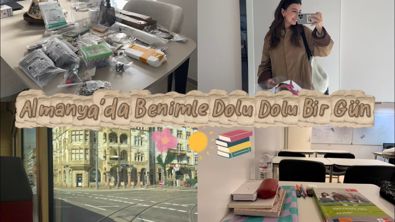 GÜNLÜK VLOG! 🇩🇪|Almanya’da Dil Kursu Serüvenim & 100€’luk Temu Alışverişim 🛍️|