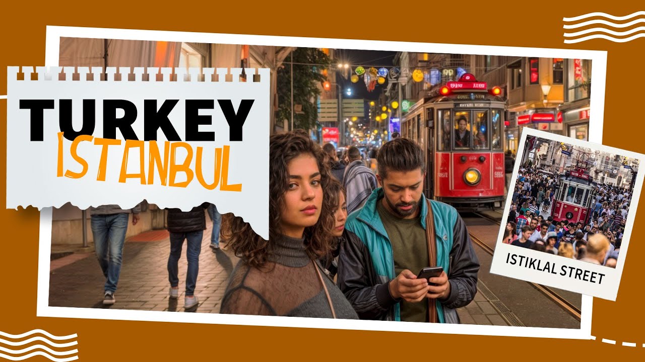 Exciting Nightlife Istanbul Istiklal Street 2022 November Walking Tour|4k UHD 60fps