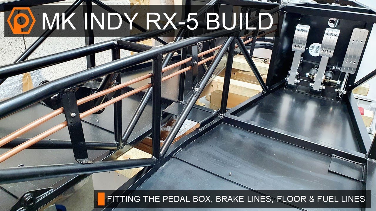 MK Indy RX-5 Build - Ep 2 - Fitting Pedal Box, Brake Lines, Floor & Fuel Lines