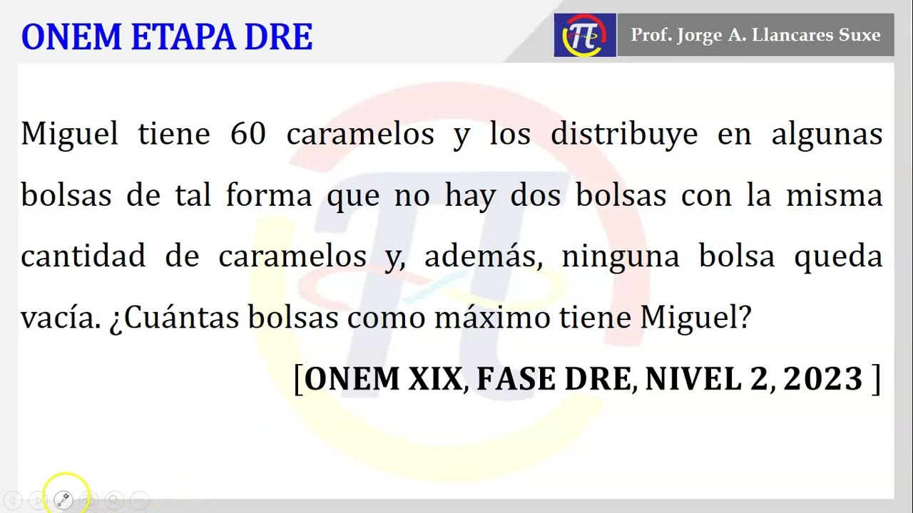 PREGUNTA ONEM XIX – NIVEL 2 – FASE DRE - 2023